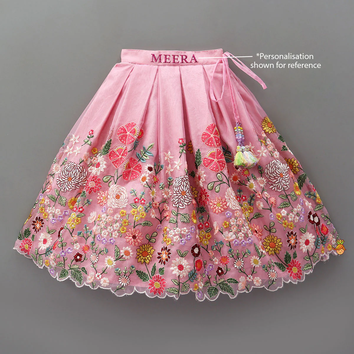 Collar Neck Front-Open Elegant Top And Heavy Embroidered Lehenga - Image 7
