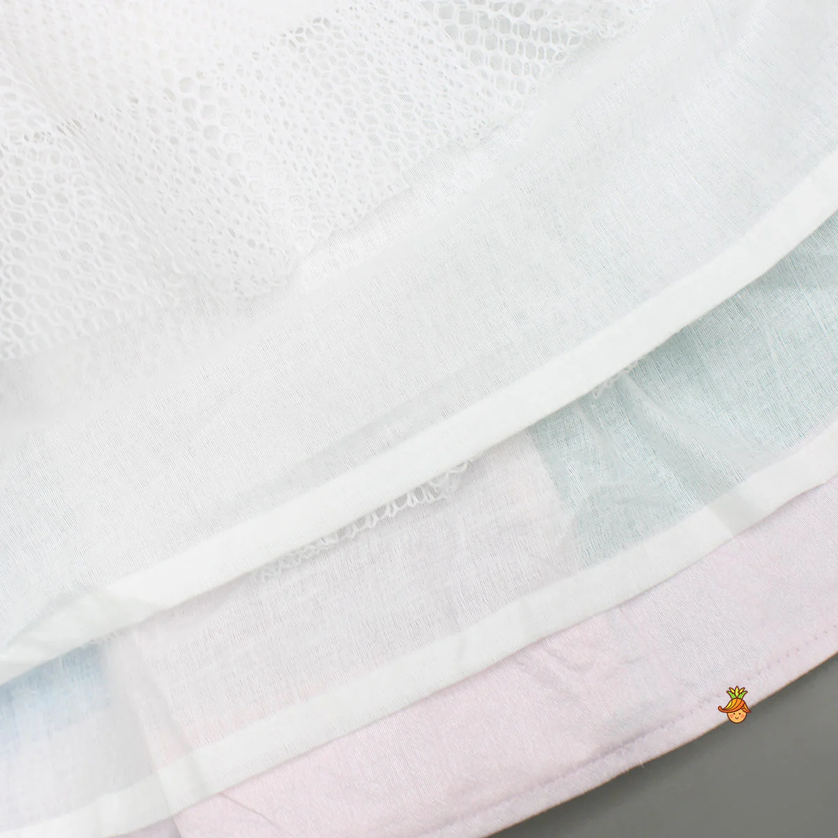Colour Blocked Multicoloured Top With Lehenga And Dupatta - Image 10