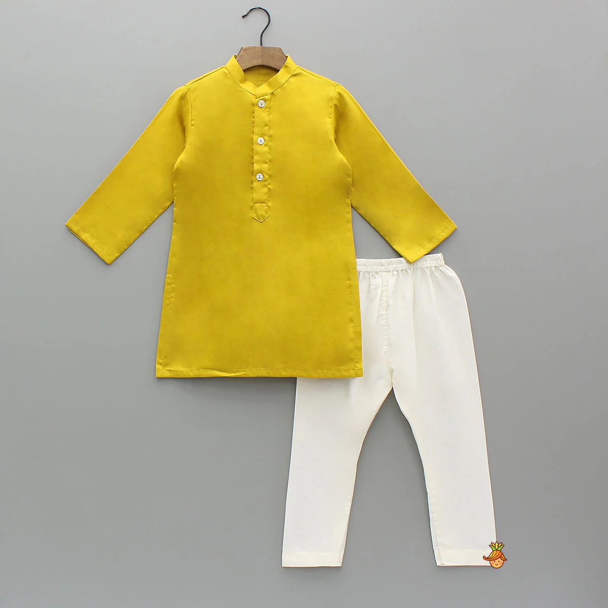 Ethnic Kurta With Pocket Detail Printed Jacket And Pyjama - Image 3