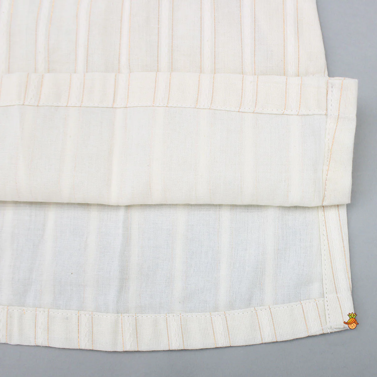 Cream Kurta And Heart Embroidered Jacket With Pyjama - Image 7