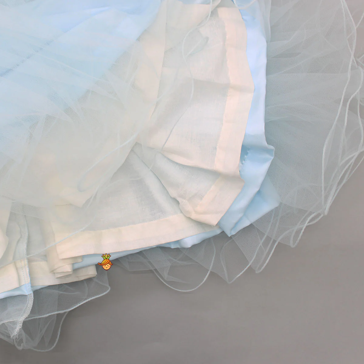 Cut Dana Embellished Blue Ruffled Sleeves Dress - Image 4