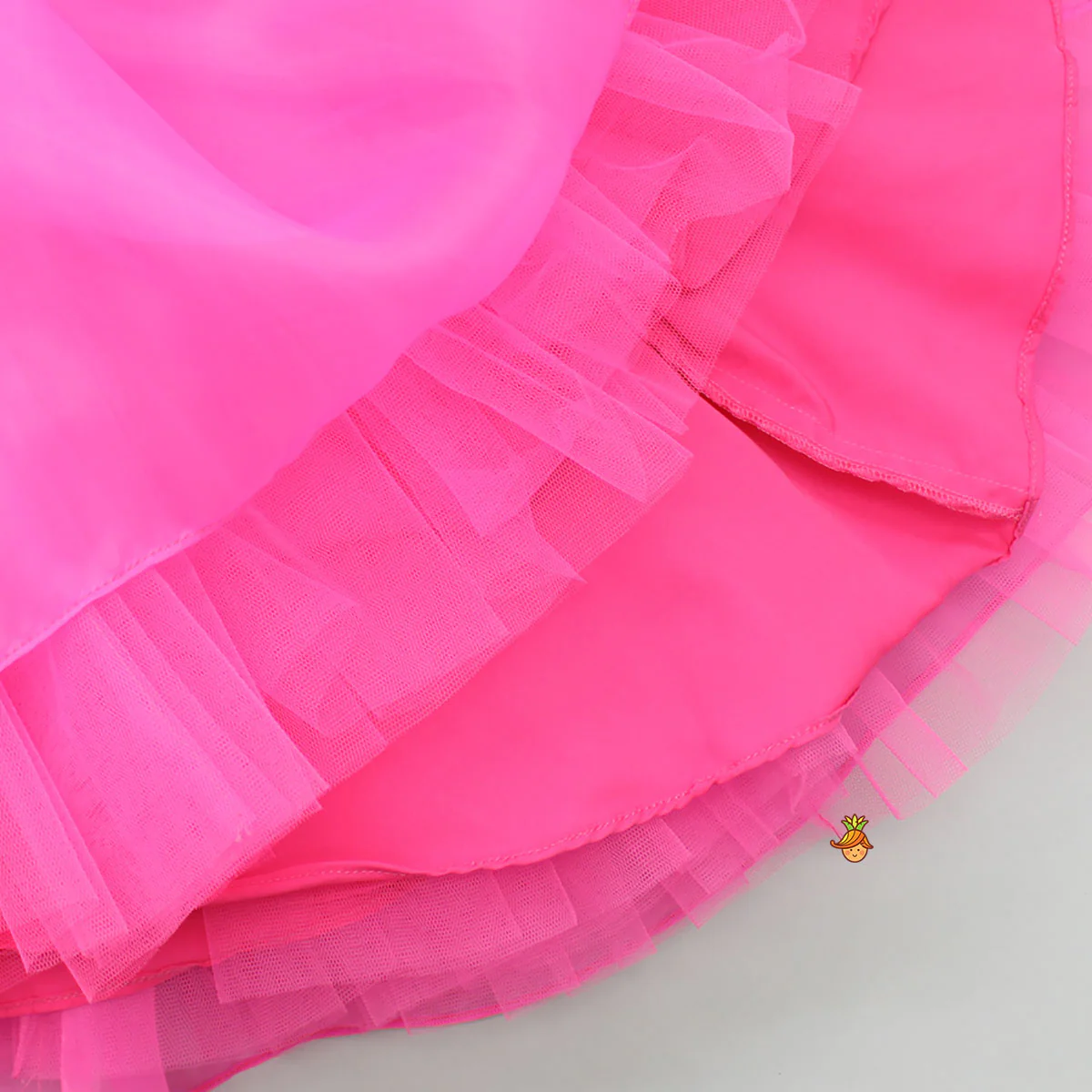 Cut Dana Embellished Gorgeous Pink Dress With Matching Swirled Hair Clip - Image 5