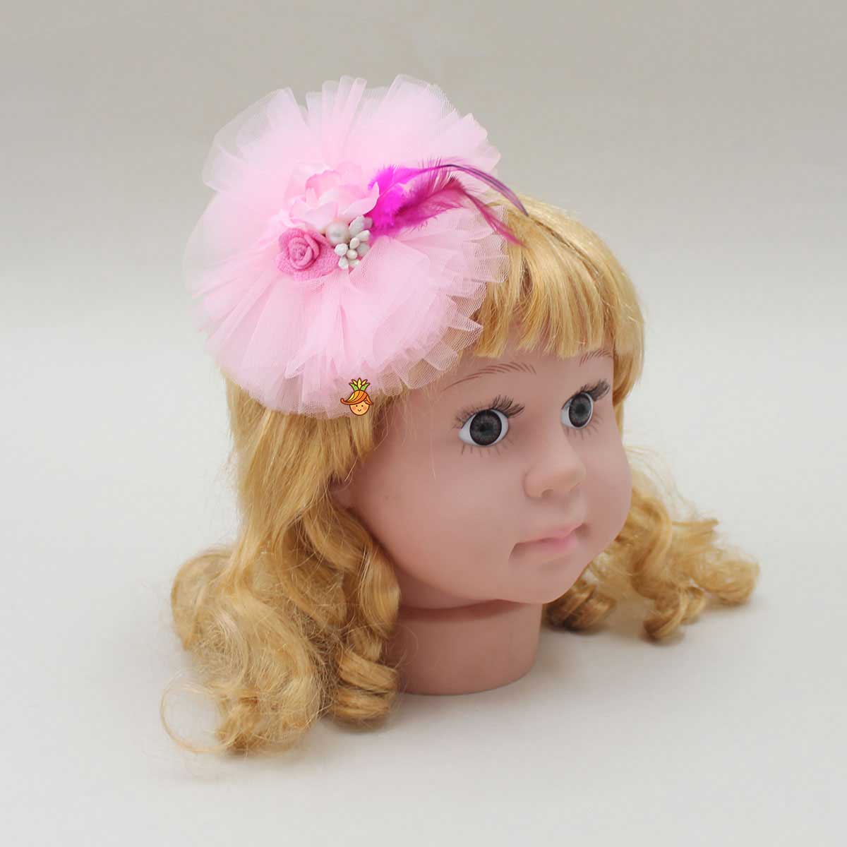 Cute Floral Pink Hair Clip - Image 3