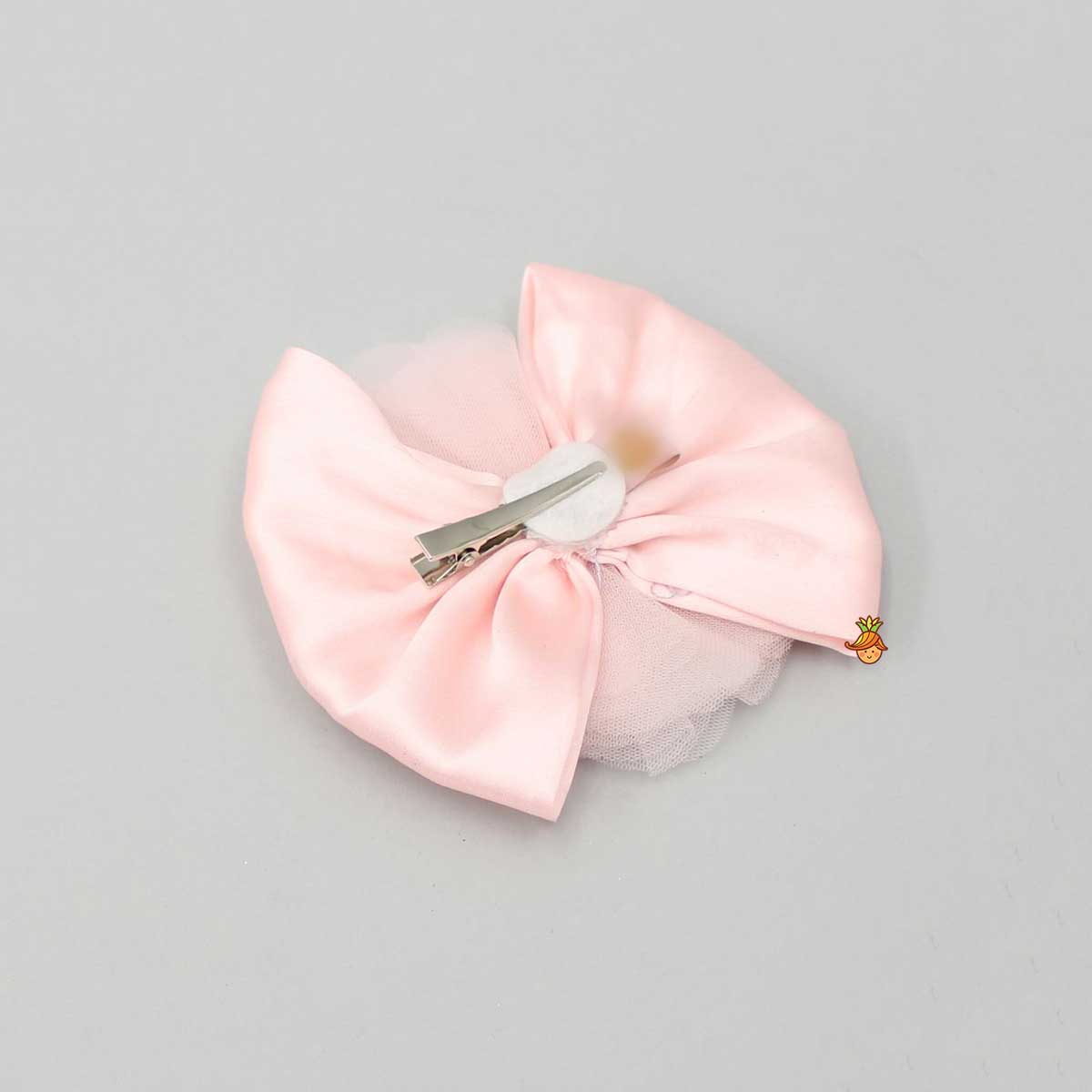 Cute Peach Bowie Hair Clip - Image 2