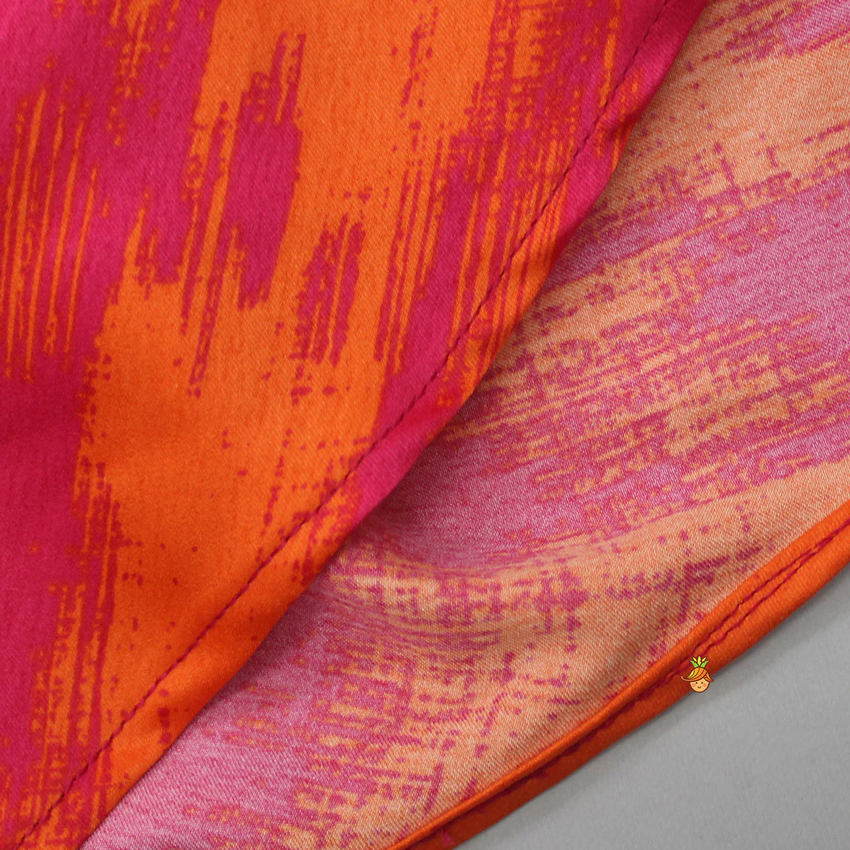 Dual Colour Top And Stylish Dhoti Skirt With Matching Cape And Hairband - Image 11