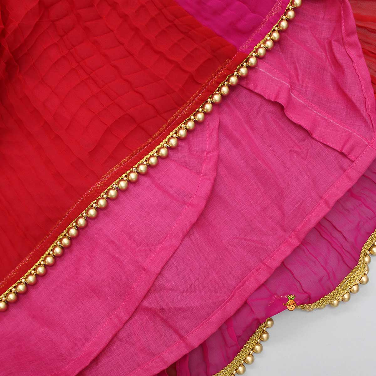 Dual Tone Embroidered Sleeves Kurti - Image 4