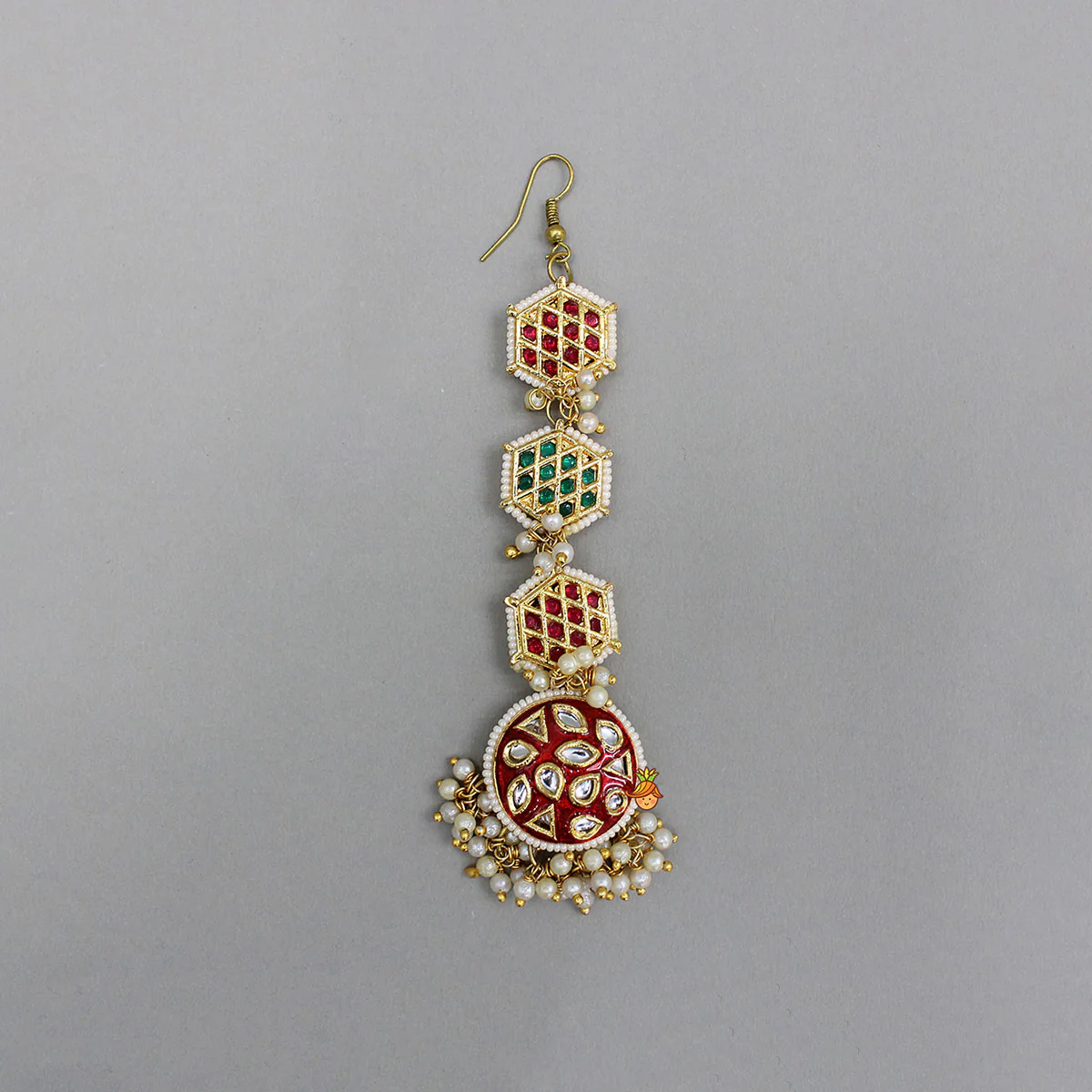 Elegant Artificial Stones Embellished Maang Tikka