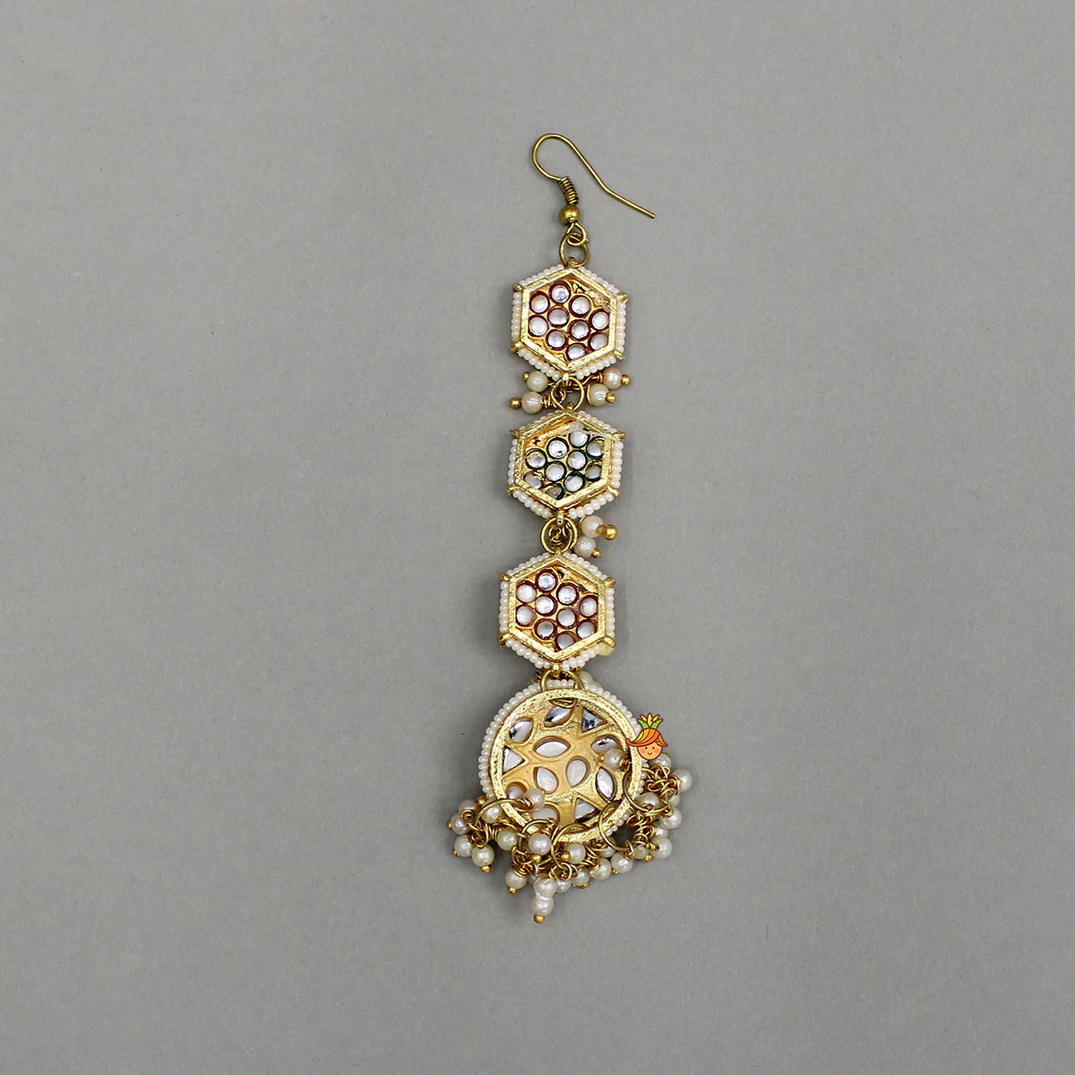 Elegant Artificial Stones Embellished Maang Tikka - Image 2