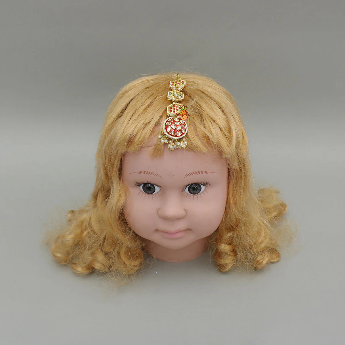 Elegant Artificial Stones Embellished Maang Tikka - Image 5