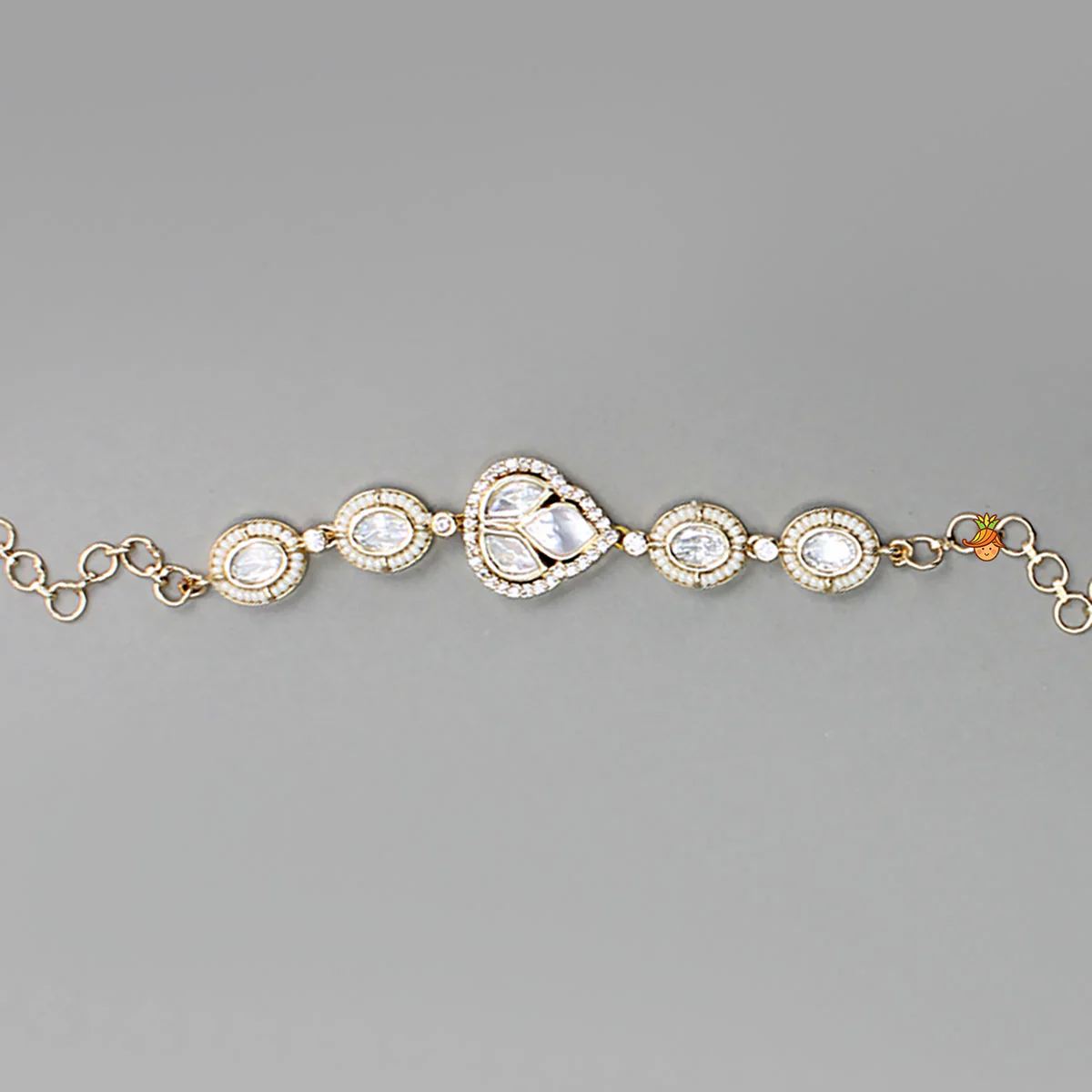 Elegant Embellished Studded Adjustable Bracelet - Image 3