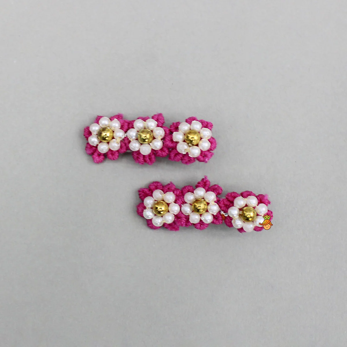 Elegant Floral Alligator Hair Clips - Image 3