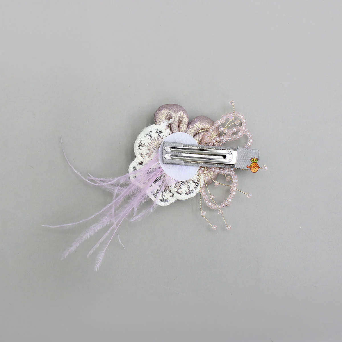 Elegant Floral Shimmery Hair Clip - Image 2