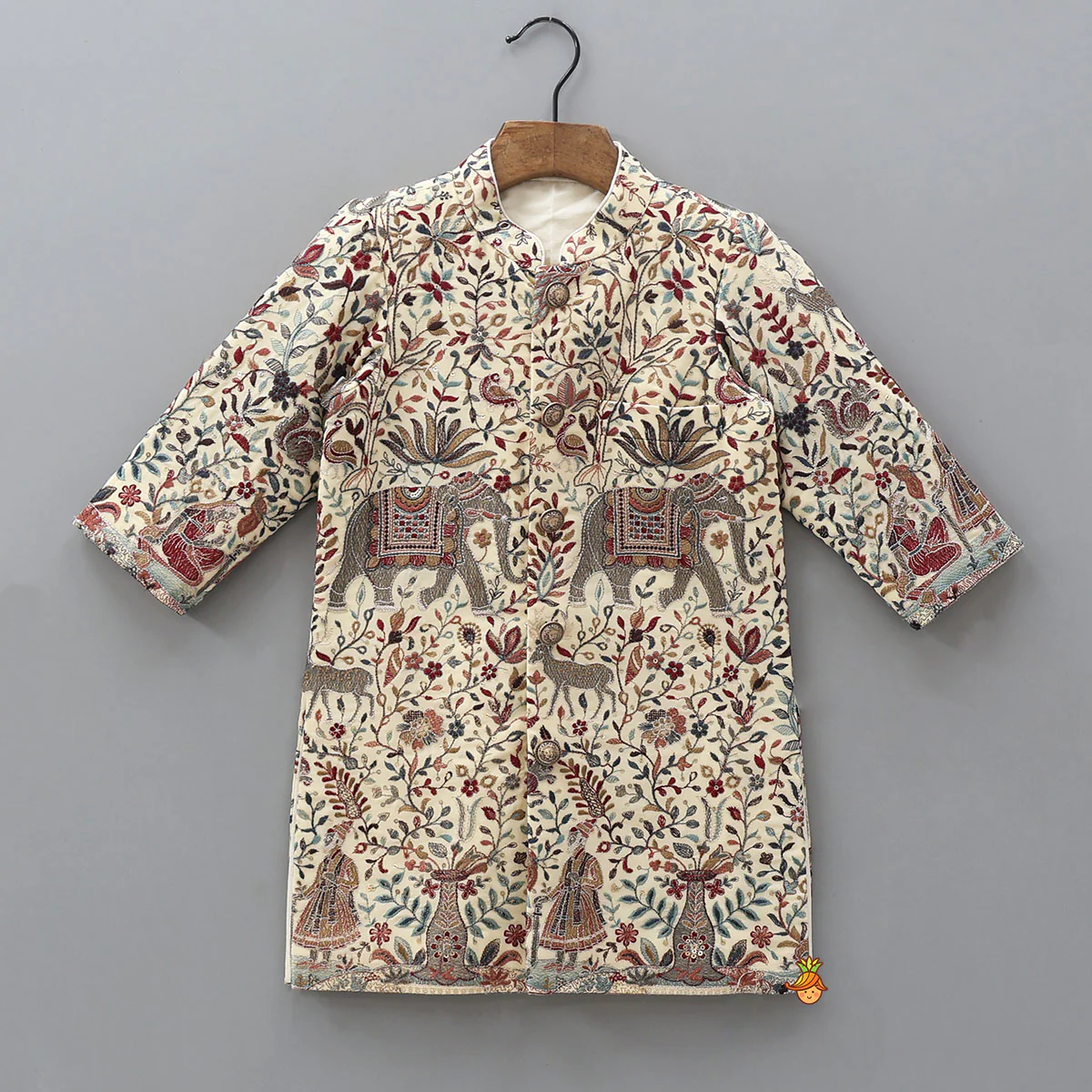 Elegant Heavy Embroidered Sherwani And Pyjama - Image 3