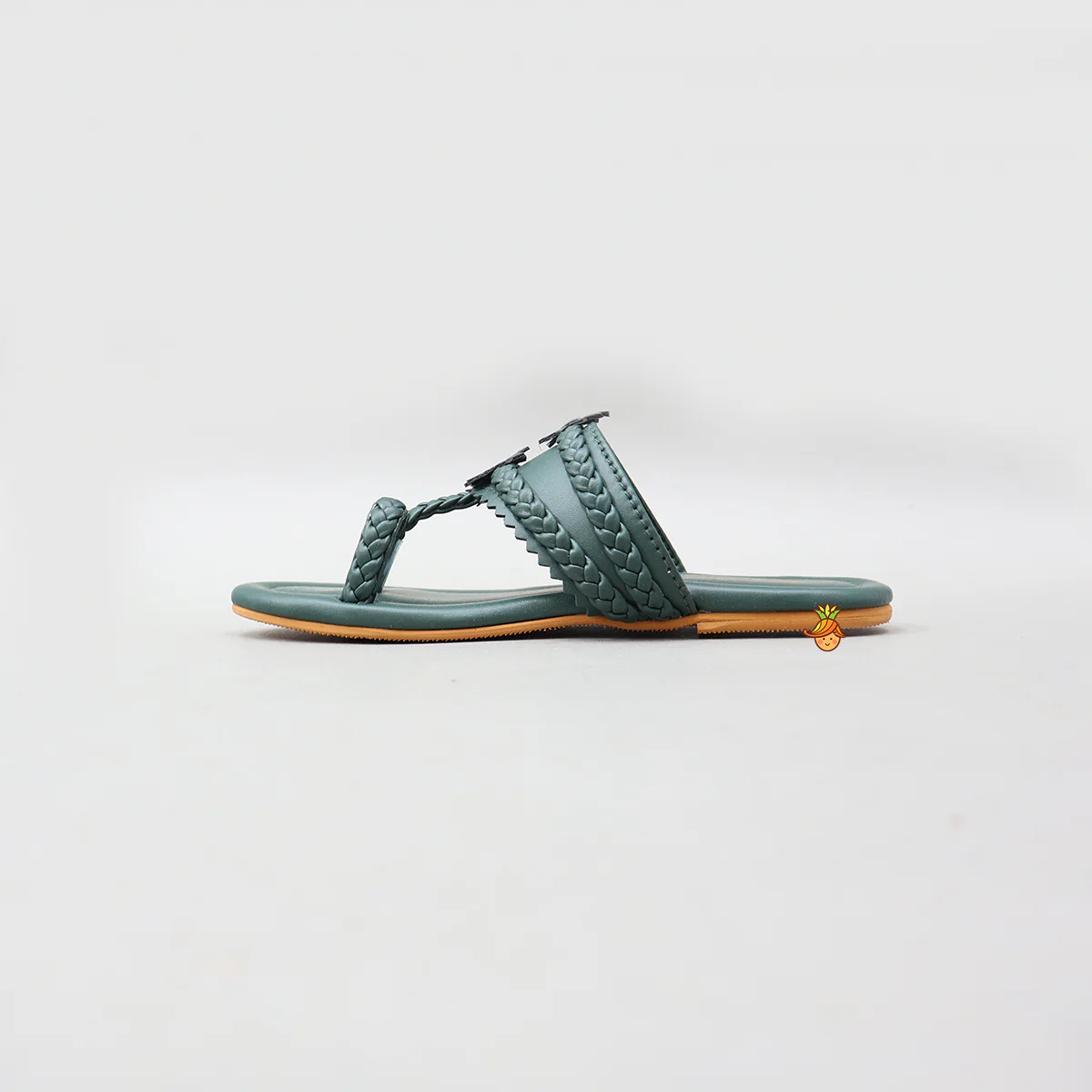 Elegant Kolhapuri Flats With Braided Detailing - Image 5