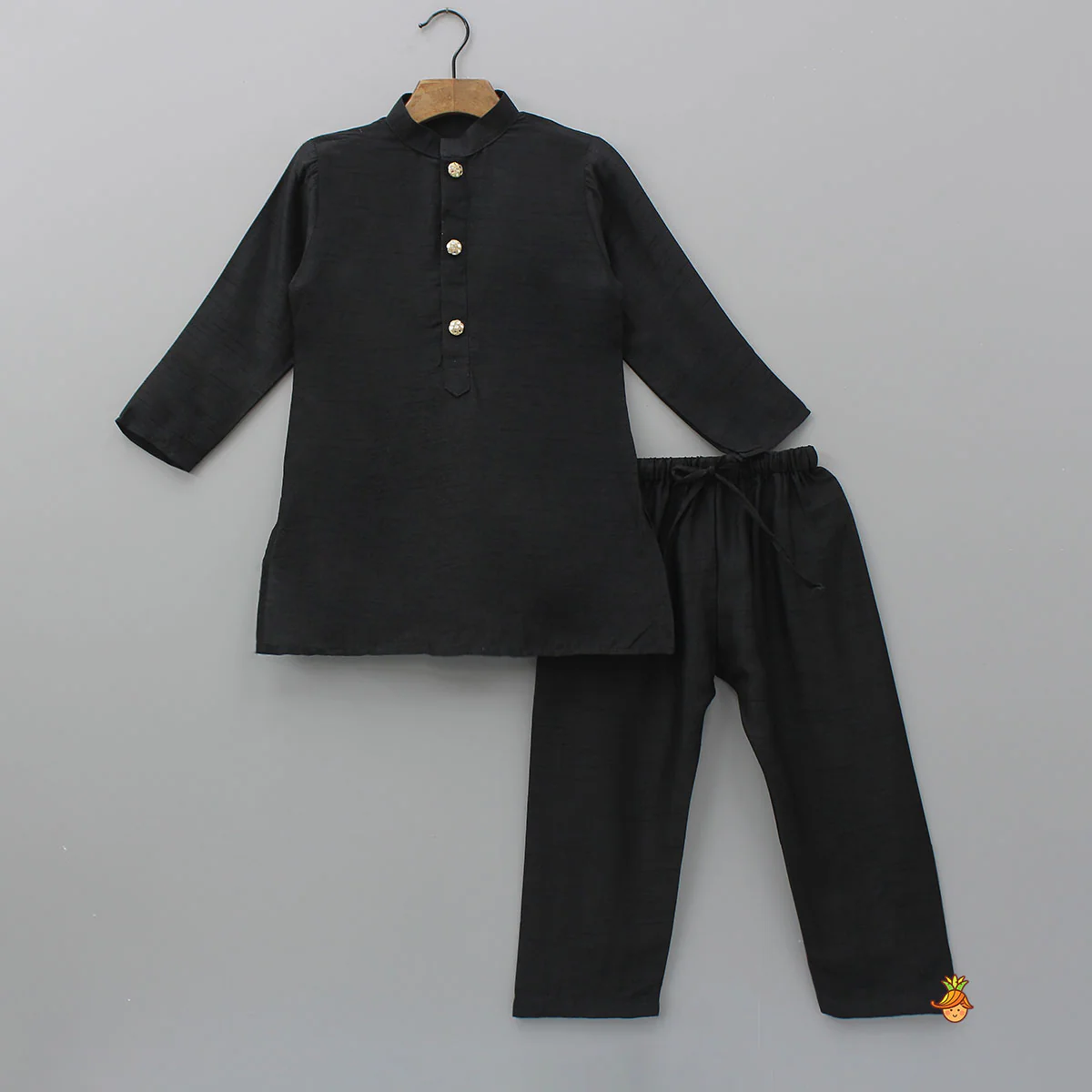 Elegant Kurta And Ethnic Printed Jacket With Pyjama - Image 3