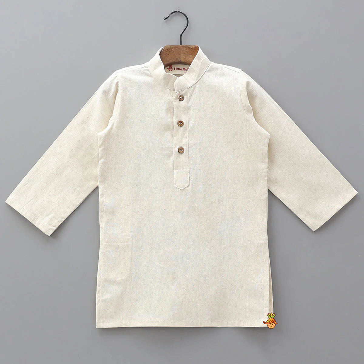 Elegant Kurta With Floral Applique Jacket And Pyjama - Image 4