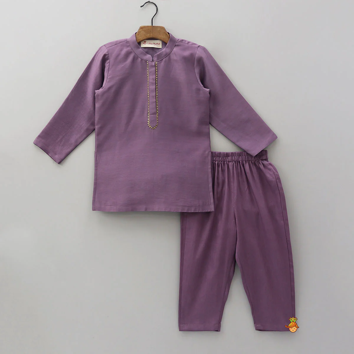 Elegant Kurta With Hand-Sequins Embroidered Jacket And Pyjama - Image 3