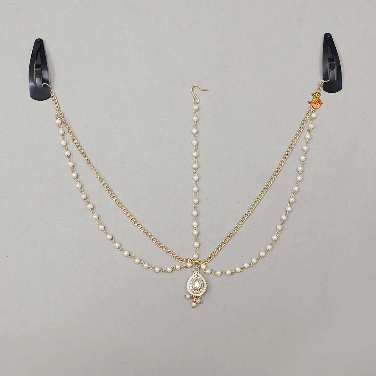 Elegant Layered Chain Maang Tikka