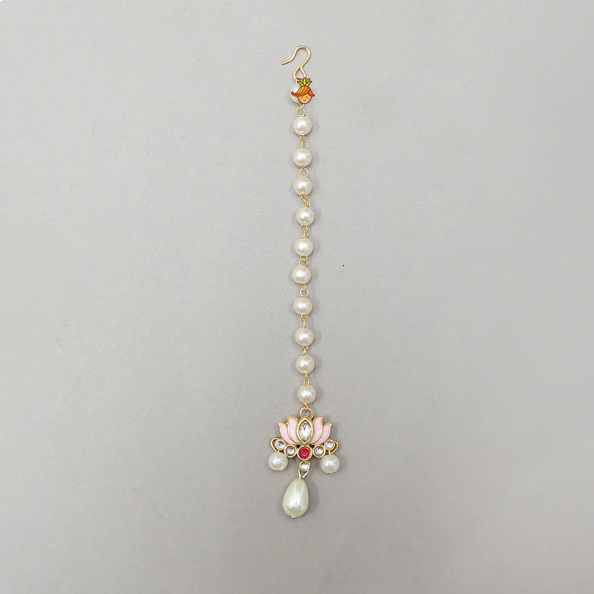 Elegant Lotus Chain Maang Tikka