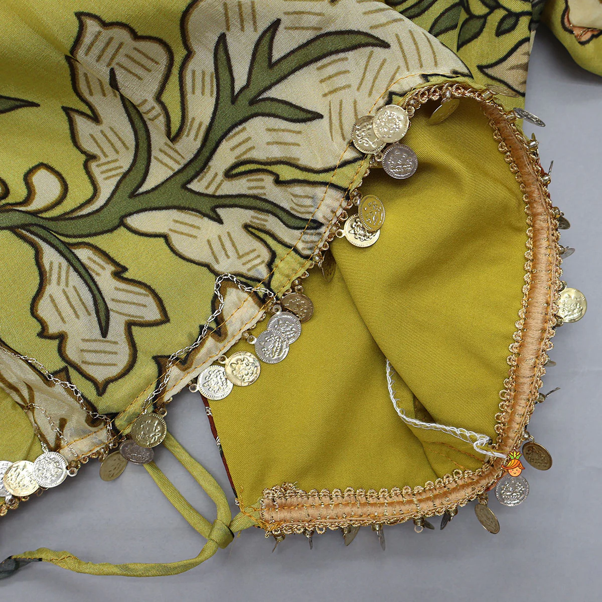 Elegant Open-Back Top And Matching Lehenga With Dupatta - Image 5