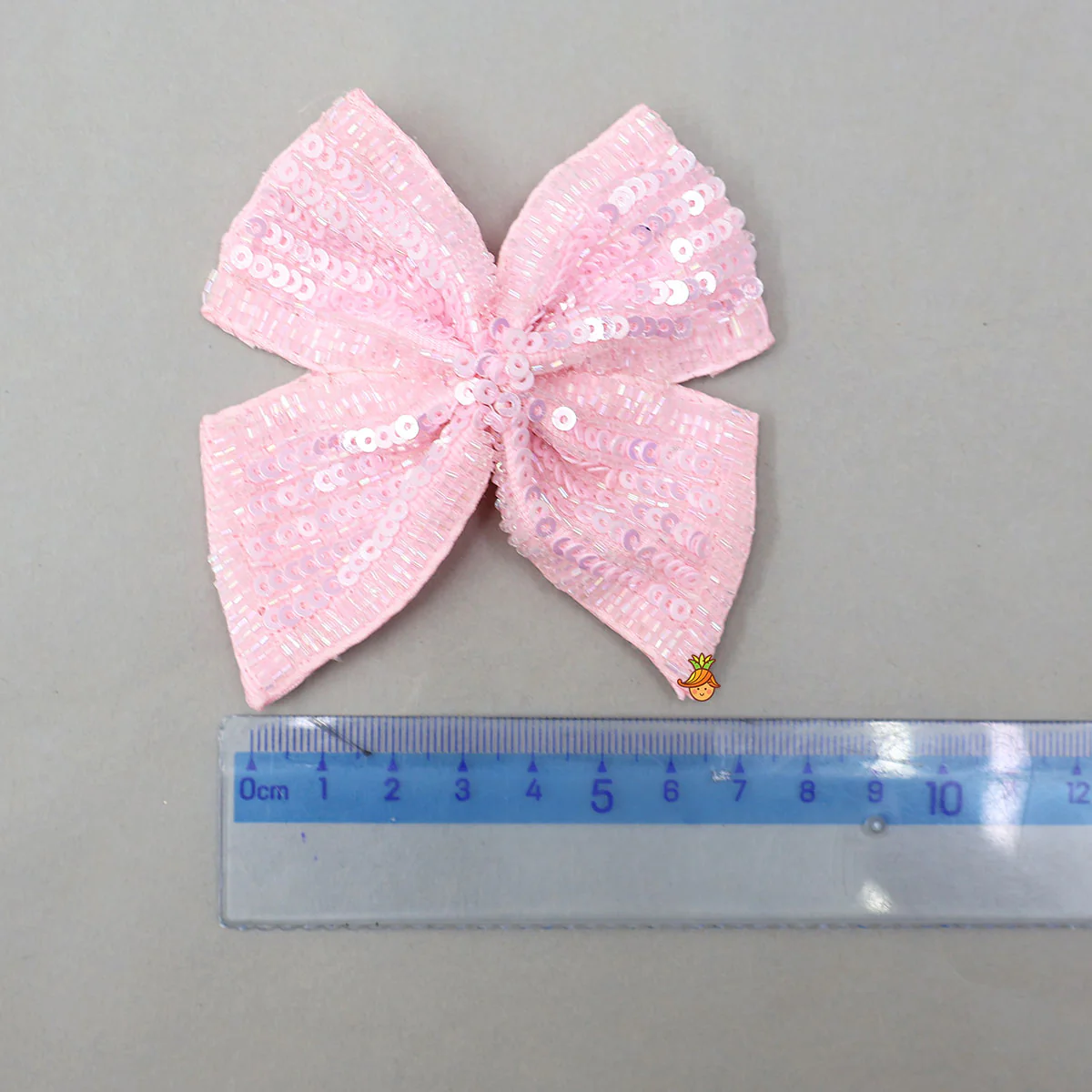 Elegant Pink Sequins Embroidered Hairclip - Image 3