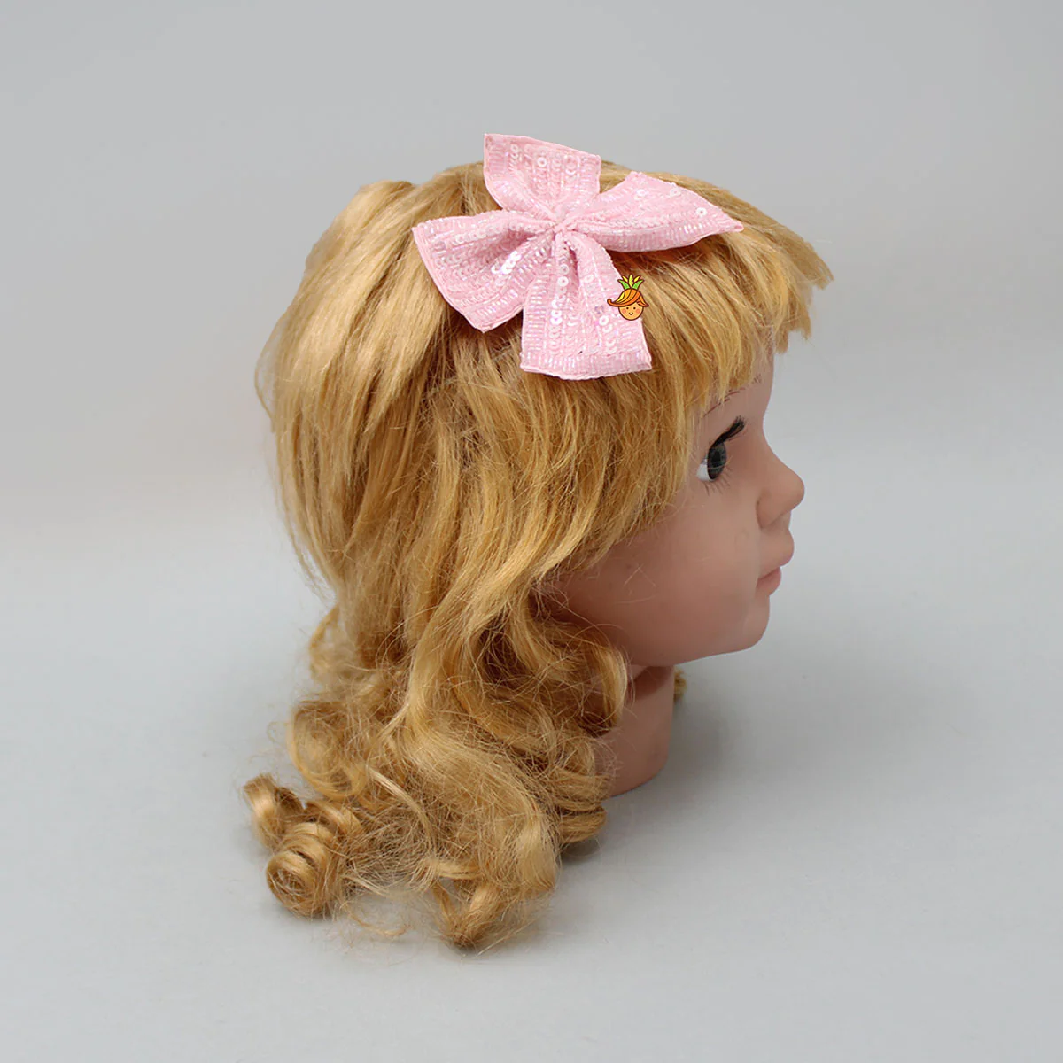 Elegant Pink Sequins Embroidered Hairclip - Image 4