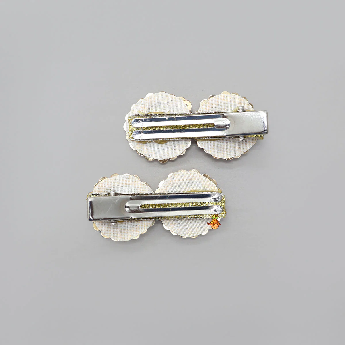 Elegant Sequins And Beads Embellished Hair Clips - Set Of 2 - Image 2