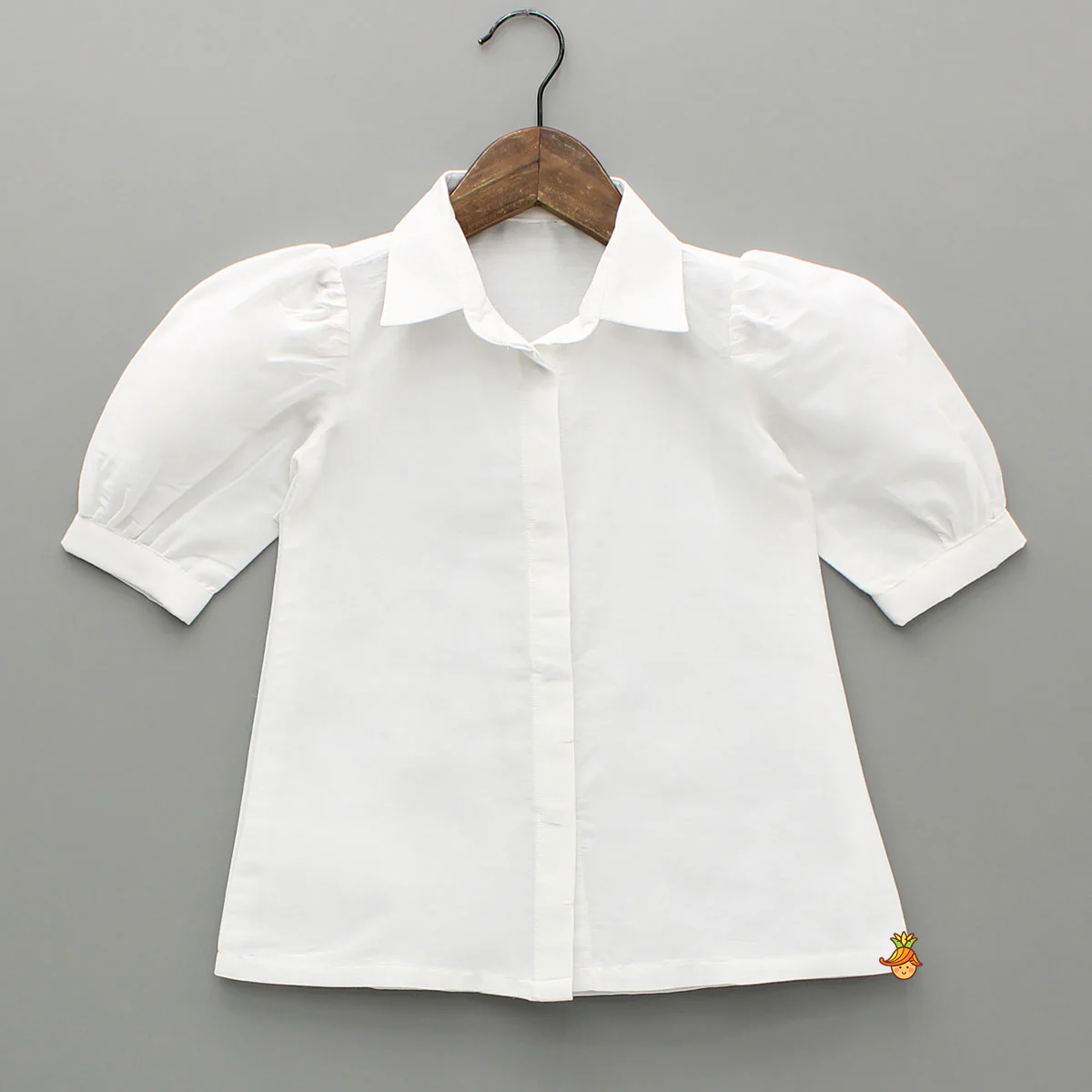 Elegant Shirt Style Top With Peach Embroidered Embellished Jacket And Pant - Image 4