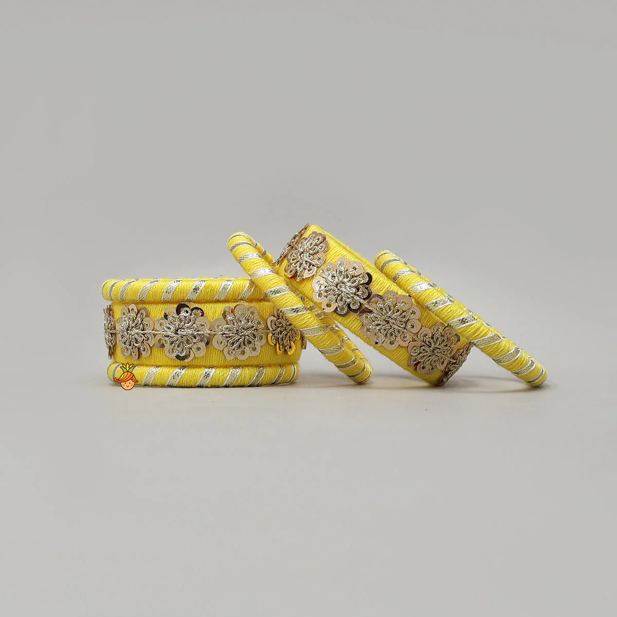 Elegant Thread Bangles With Sequin Detailing - Image 2