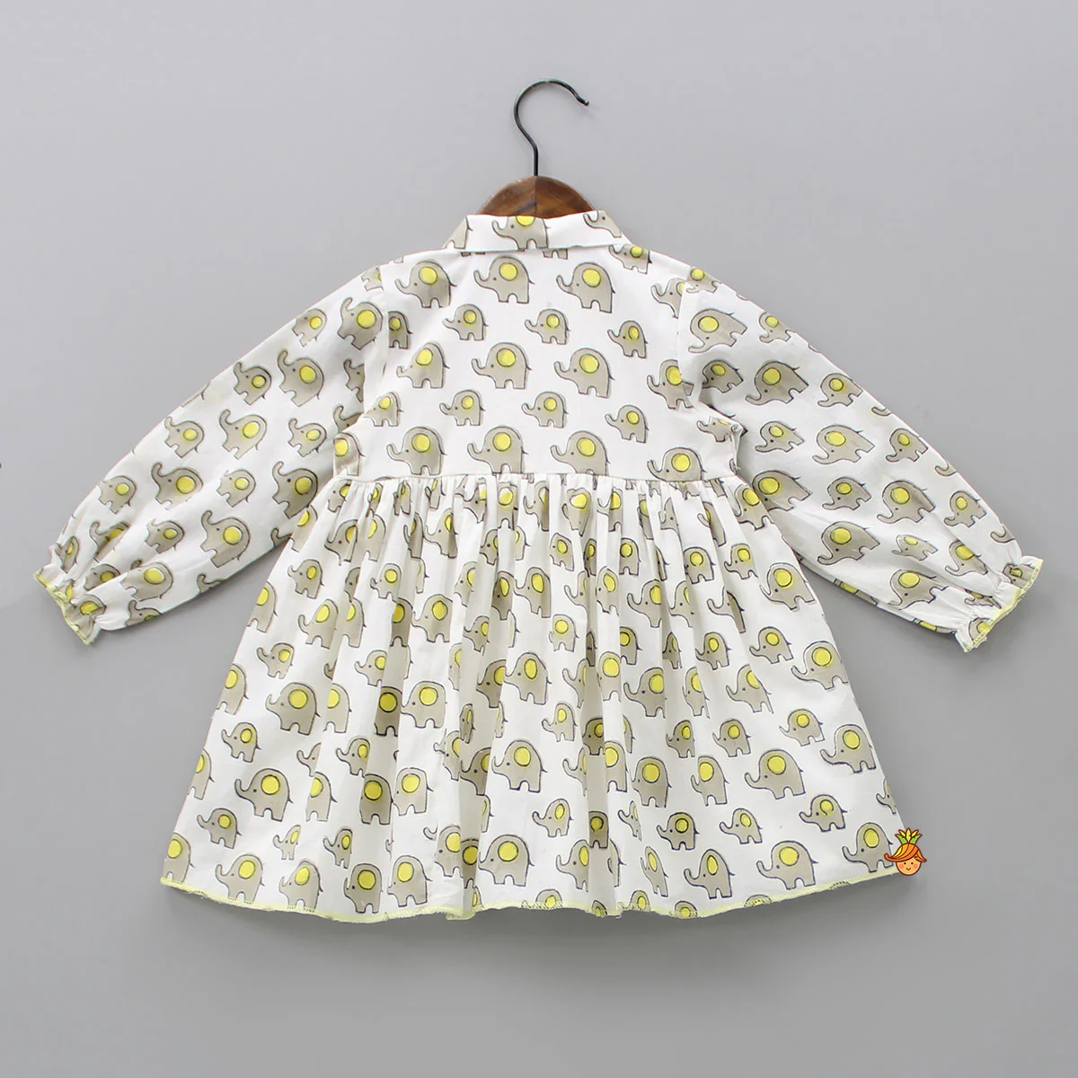 Elephant Print Dress With Heart Shaped Pocket - Image 2
