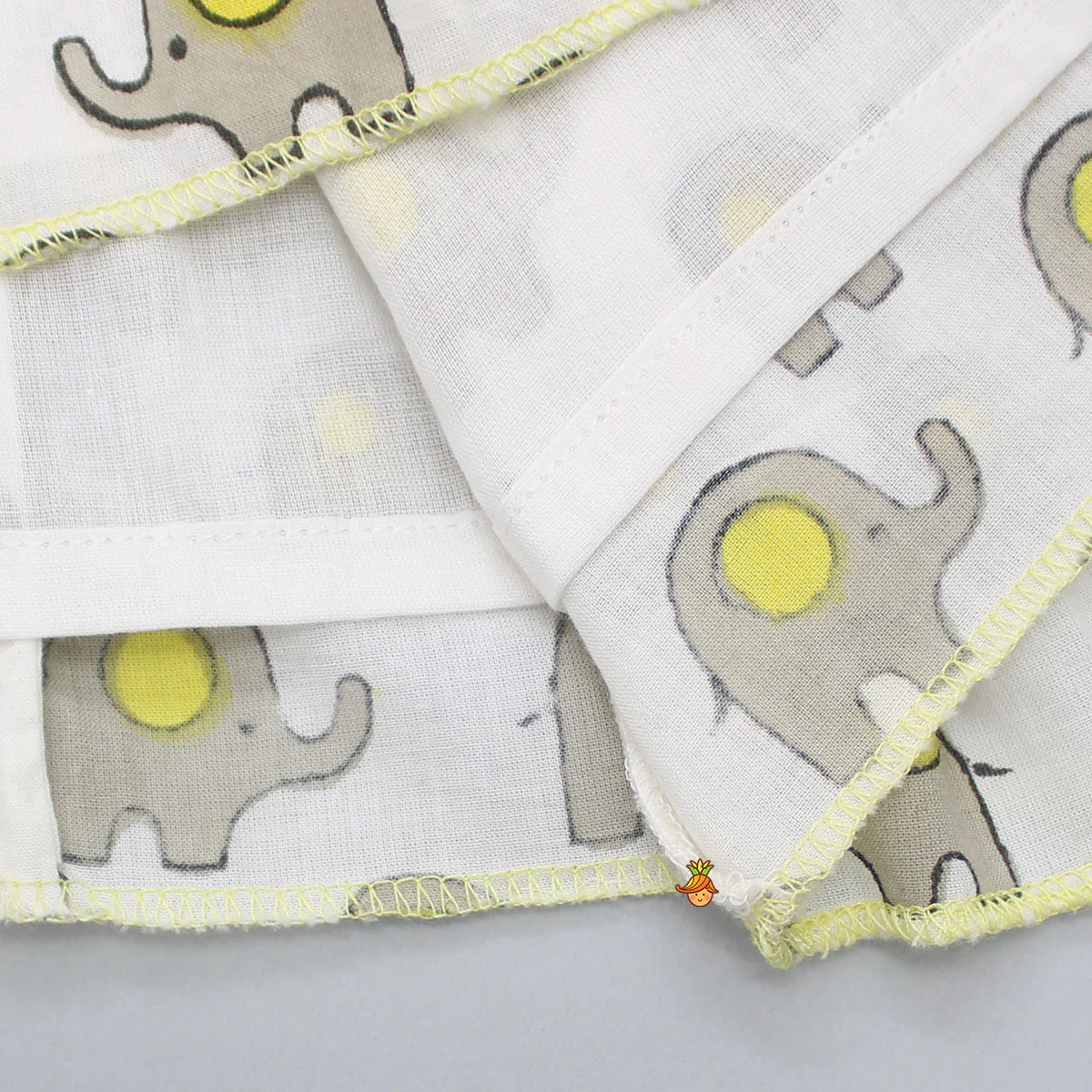 Elephant Print Dress With Heart Shaped Pocket - Image 4
