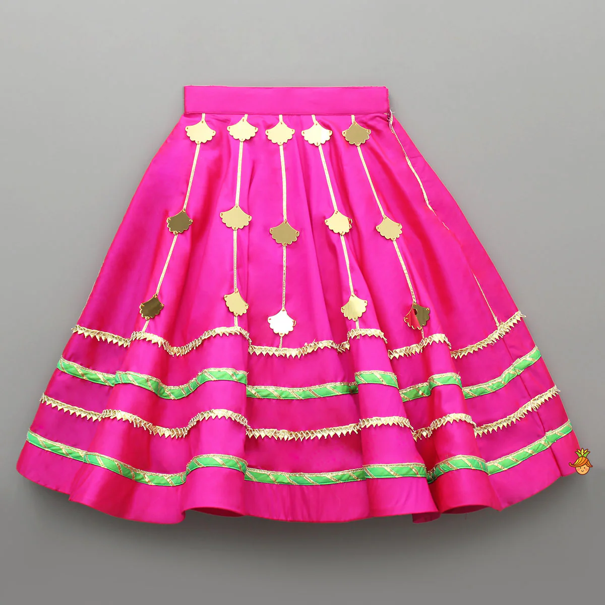 Embellised Pink Top And Lehenga With Dupatta - Image 5
