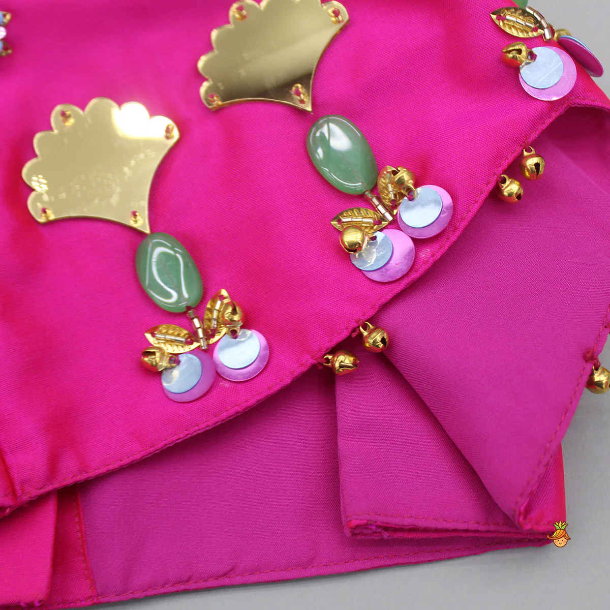 Embellised Pink Top And Lehenga With Dupatta - Image 6
