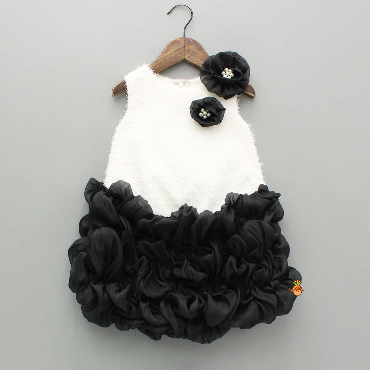 Embellished Dress With Ruffled Detailing