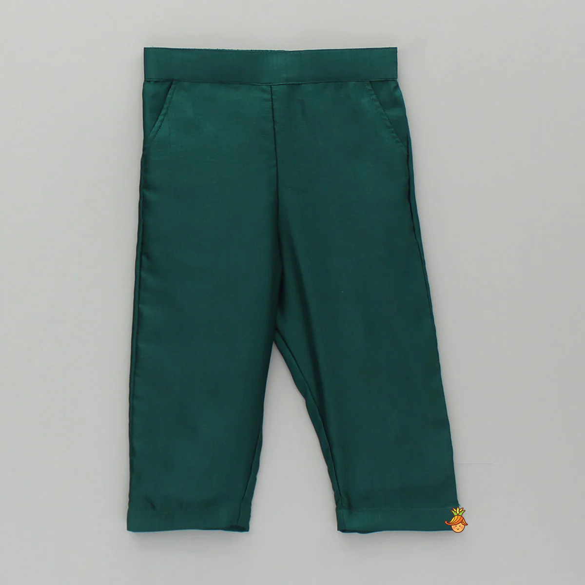 Embellished Green Blazer Style Top With Pant - Image 4