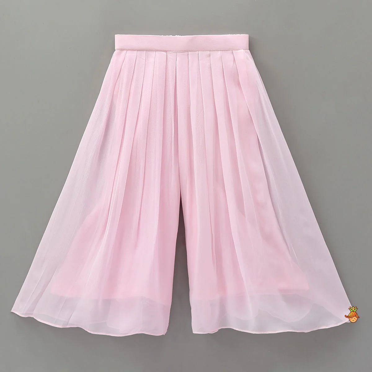 Embroidered Cape-Style Crop Top And Flared Palazzo - Image 5