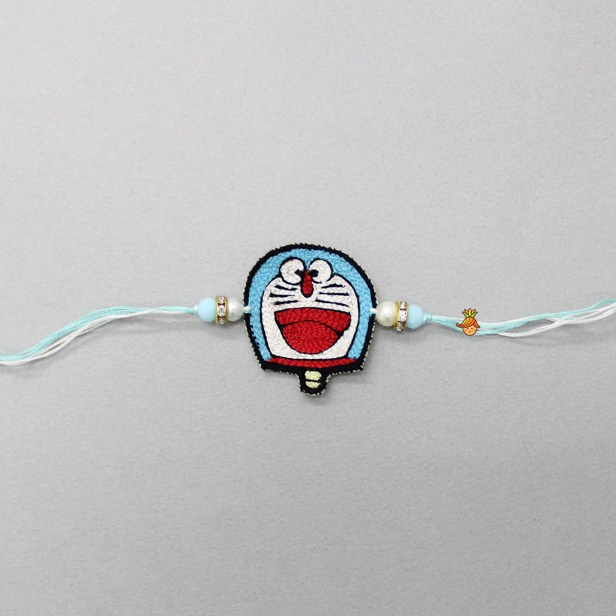Embroidered Cartoon Character Blue Rakhi - Image 3