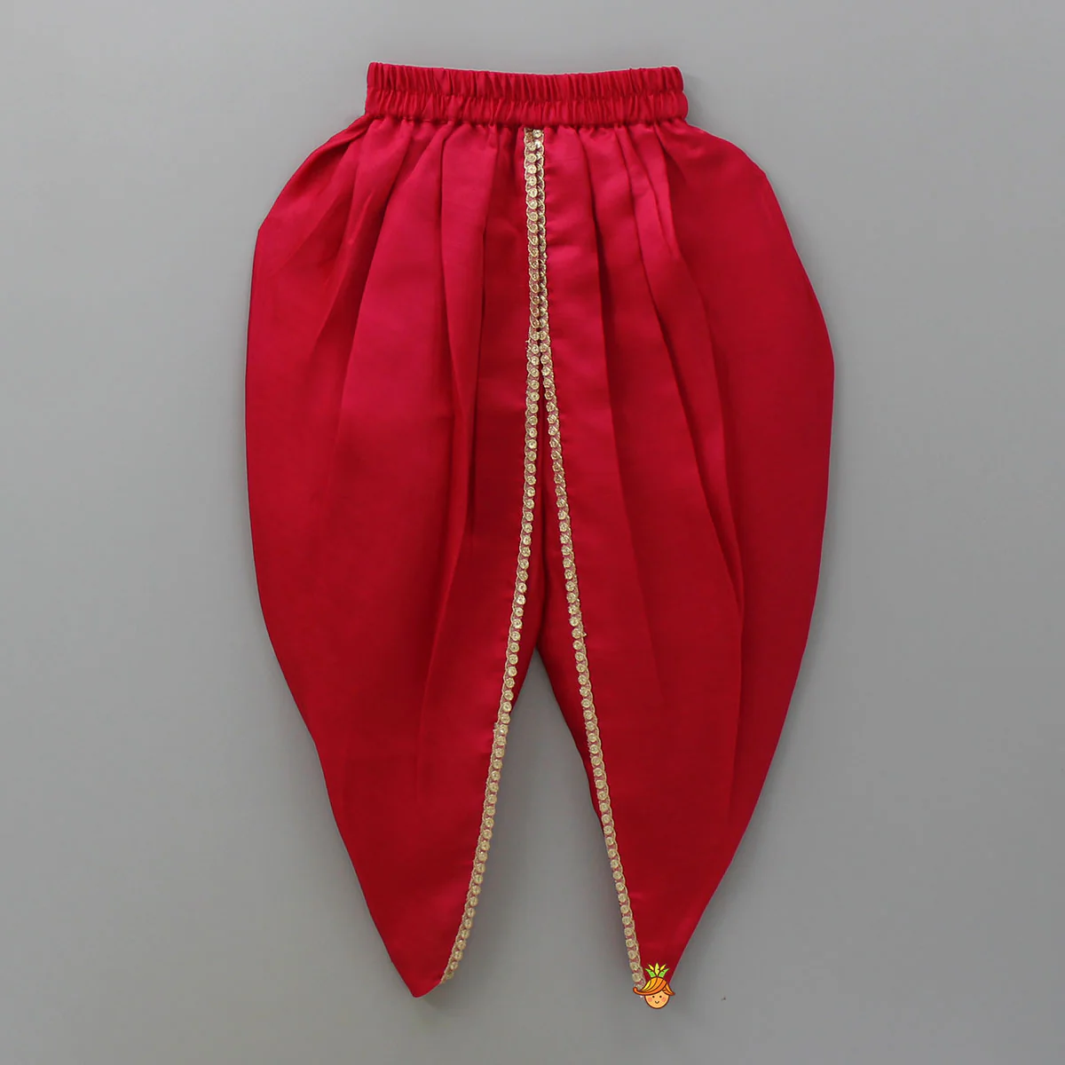 Embroidered Halter Neck Kurti And Tulip Dhoti - Image 4