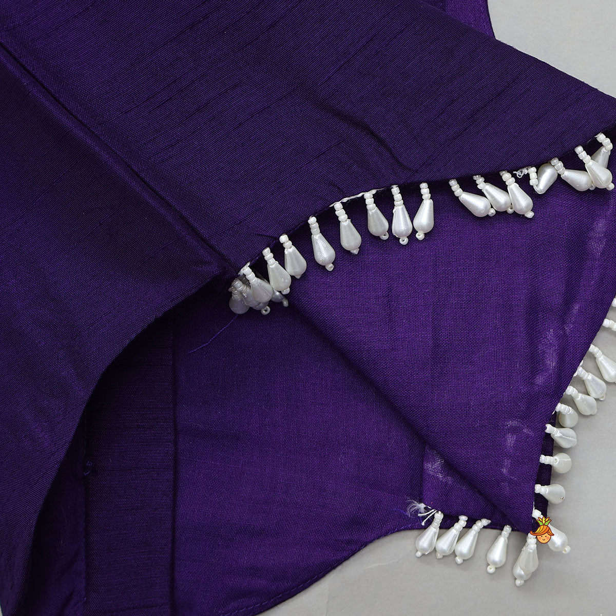 Embroidered Neckline Top And Palazzo With Organza Dupatta - Image 7