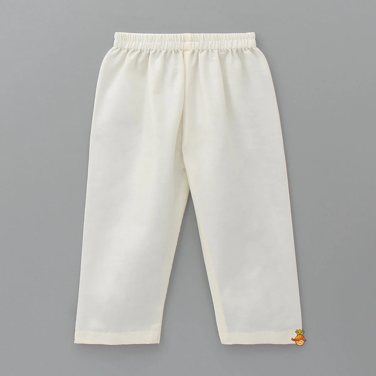 Embroidered Off White Kurta And Pyjama - Image 4