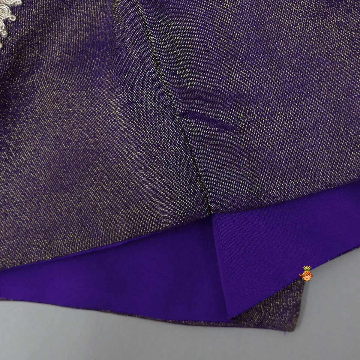 Embroidered Purple Top And Pleated Lehenga With Net Dupatta - Image 6