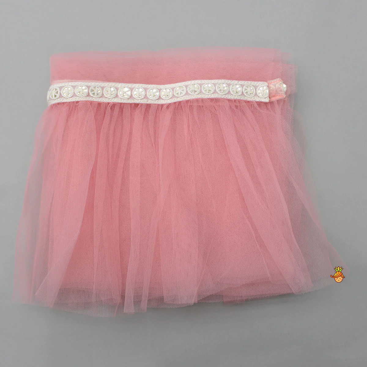 Embroidered Top And Dual Tone Lehenga With Net Dupatta - Image 8