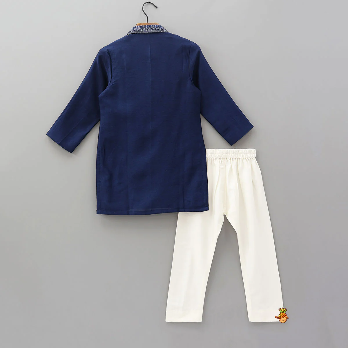 Embroidered Yoke Kurta And Pyjama - Image 2