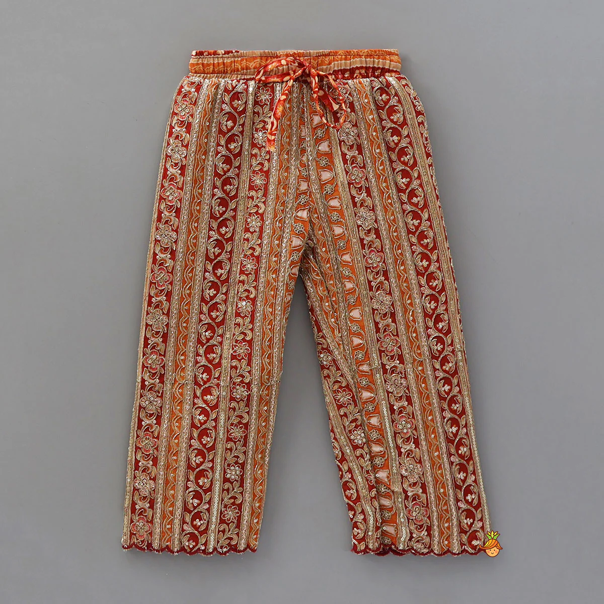 Embroidered Yoke Kurti And Pant - Image 4