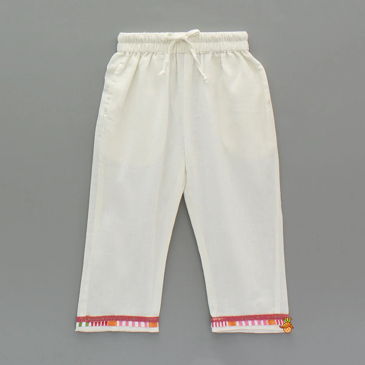 Ethnic Angrakha Style Kurti And Pant - Image 4