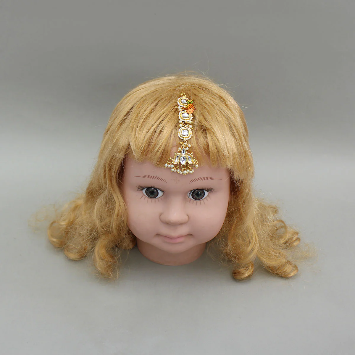 Ethnic Artificial Stones Embellished Maang Tikka - Image 4