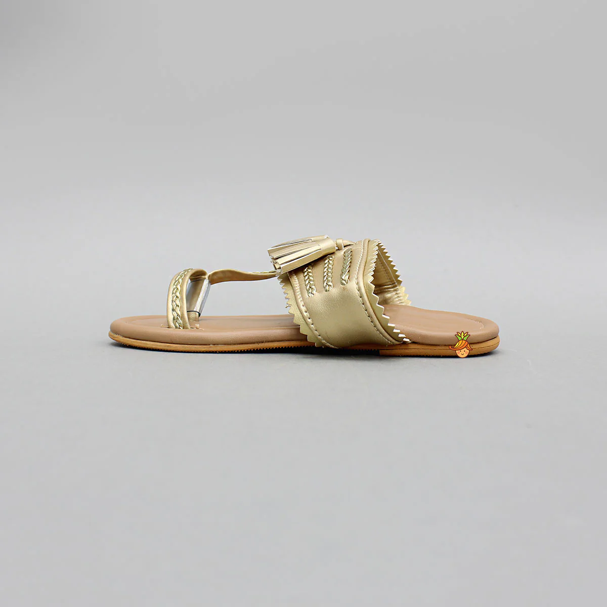 Ethnic Braid Detailed Kolhapuri Flats - Image 5