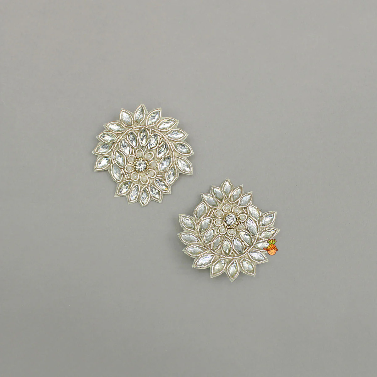 Ethnic Floral Embellished Hair Clips