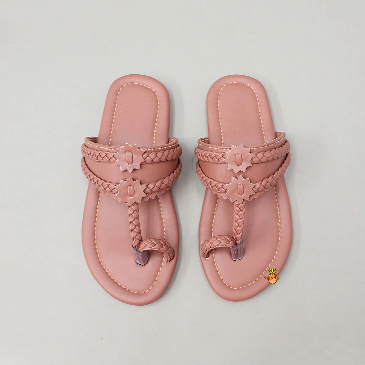 Ethnic Kolhapuri Flats With Braided Detailing - Image 3