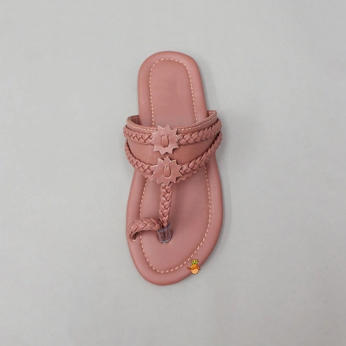 Ethnic Kolhapuri Flats With Braided Detailing - Image 4